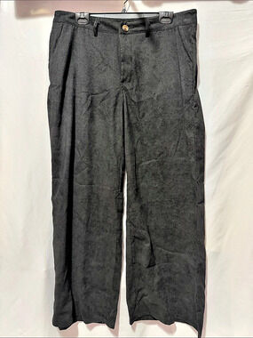 Men's Black Striped Cargo Pants Size XL